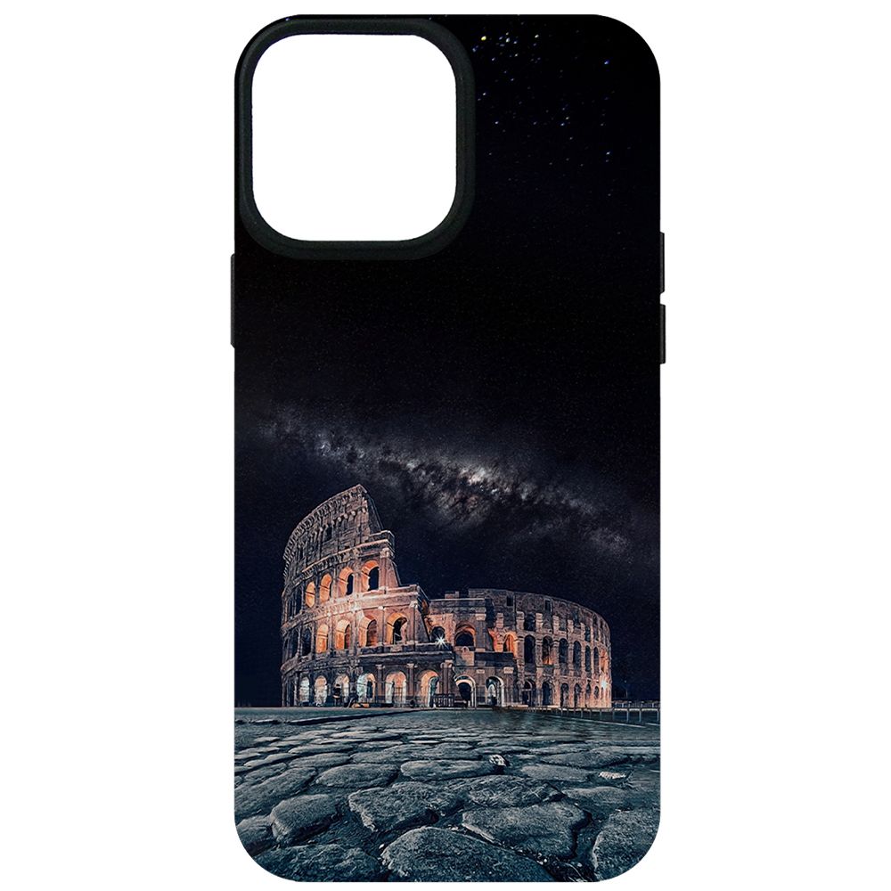 

Чехол-накладка Krutoff Soft Case Италия, Колизей для iPhone 13 Pro Max черный