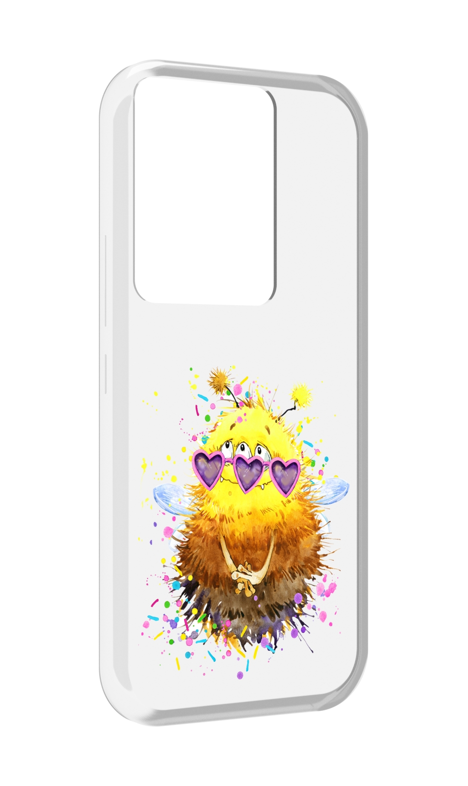 

Чехол MyPads Пушитый шмель для Itel Vision 3 Plus / Itel P38 Pro, Прозрачный, Tocco