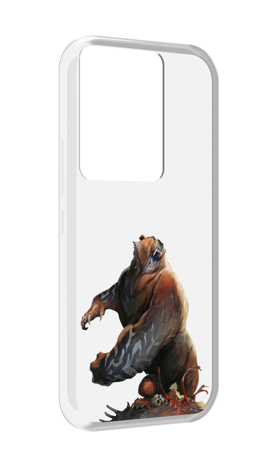 Чехол MyPads Медведь-жестокий для Itel Vision 3 Plus / Itel P38 Pro