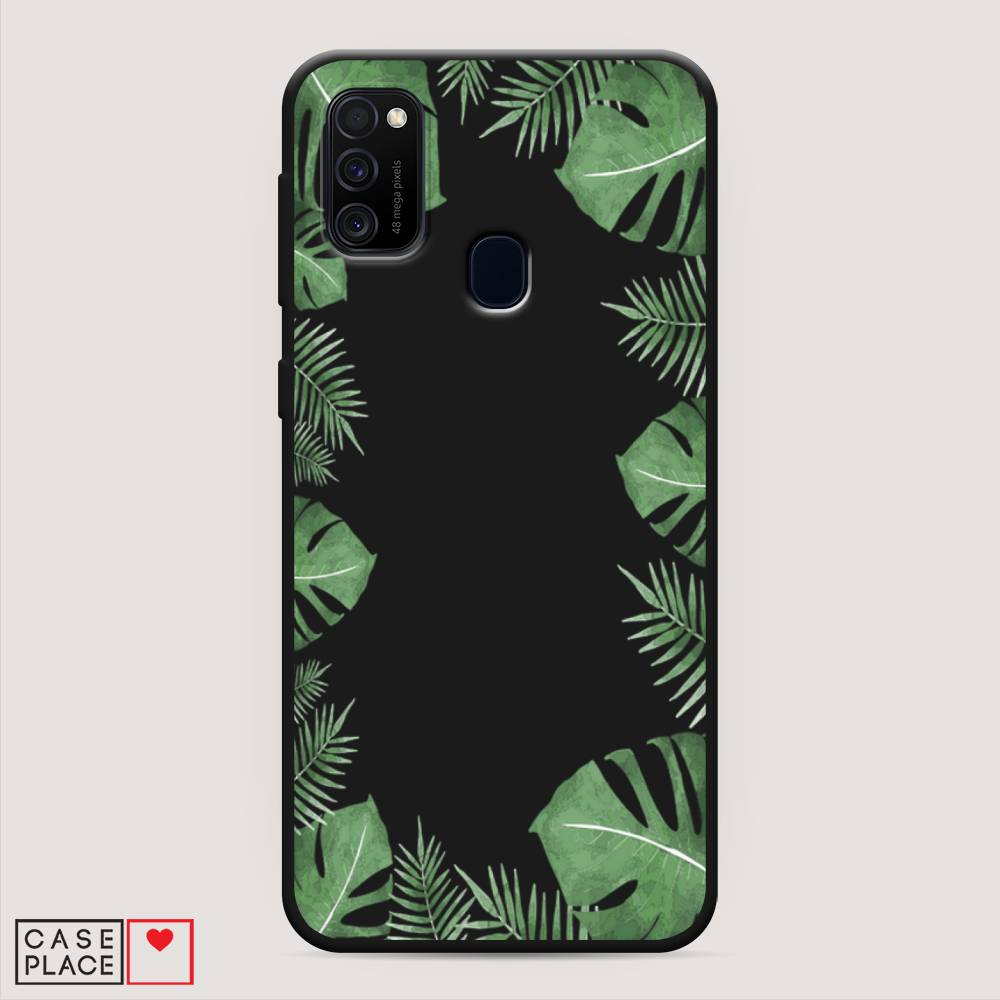

Чехол Awog на Samsung Galaxy M21/M30s "Листья папоротника рамка", Разноцветный, 29752-1