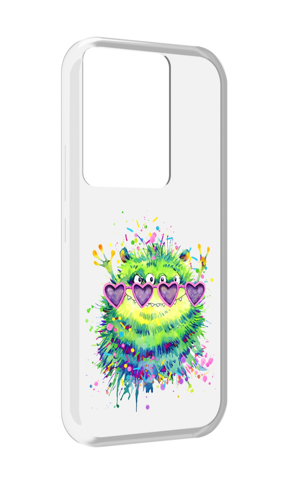 

Чехол MyPads Пушистый персонаж для Itel Vision 3 Plus / Itel P38 Pro, Прозрачный, Tocco