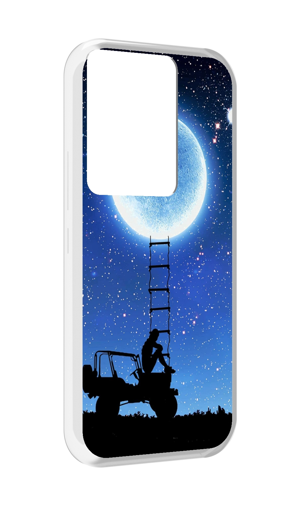 

Чехол MyPads Машина-на-лун для Itel Vision 3 Plus / Itel P38 Pro, Прозрачный, Tocco