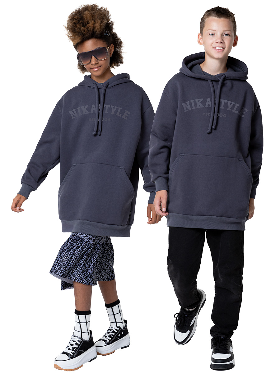 

Худи детское NIKASTYLE 4т14124, серый, 164, 4т14124