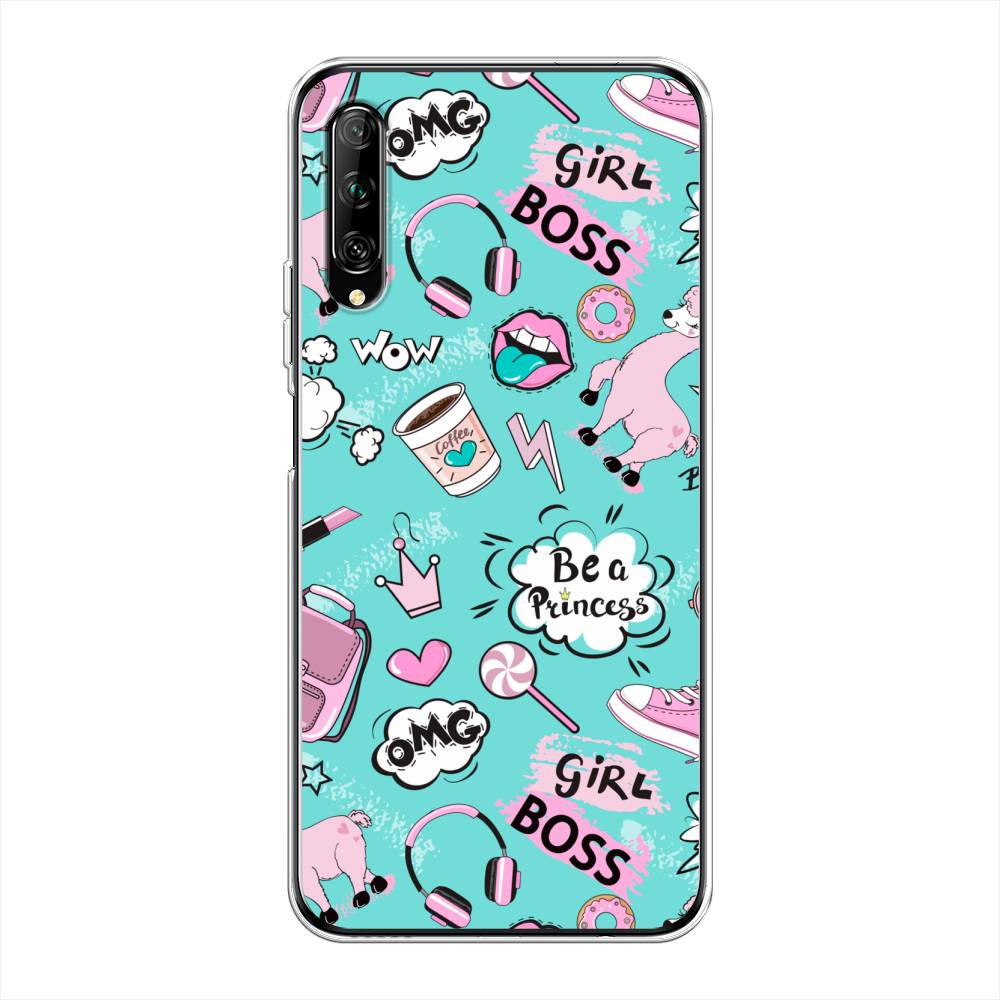 

Чехол Awog на Huawei Y9s "Стильная лама", Разноцветный, 611150-1
