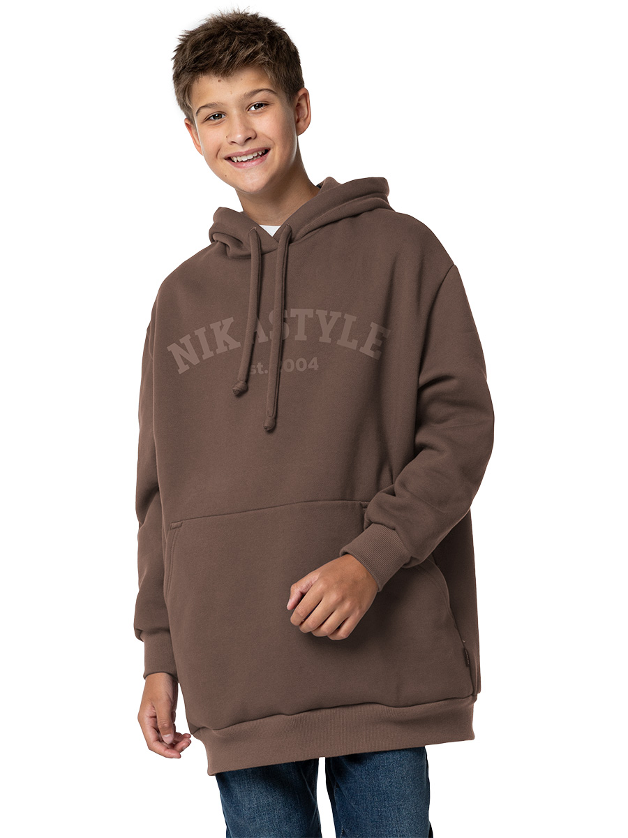 

Худи детское NIKASTYLE 4т14124, коричневый, 152, 4т14124
