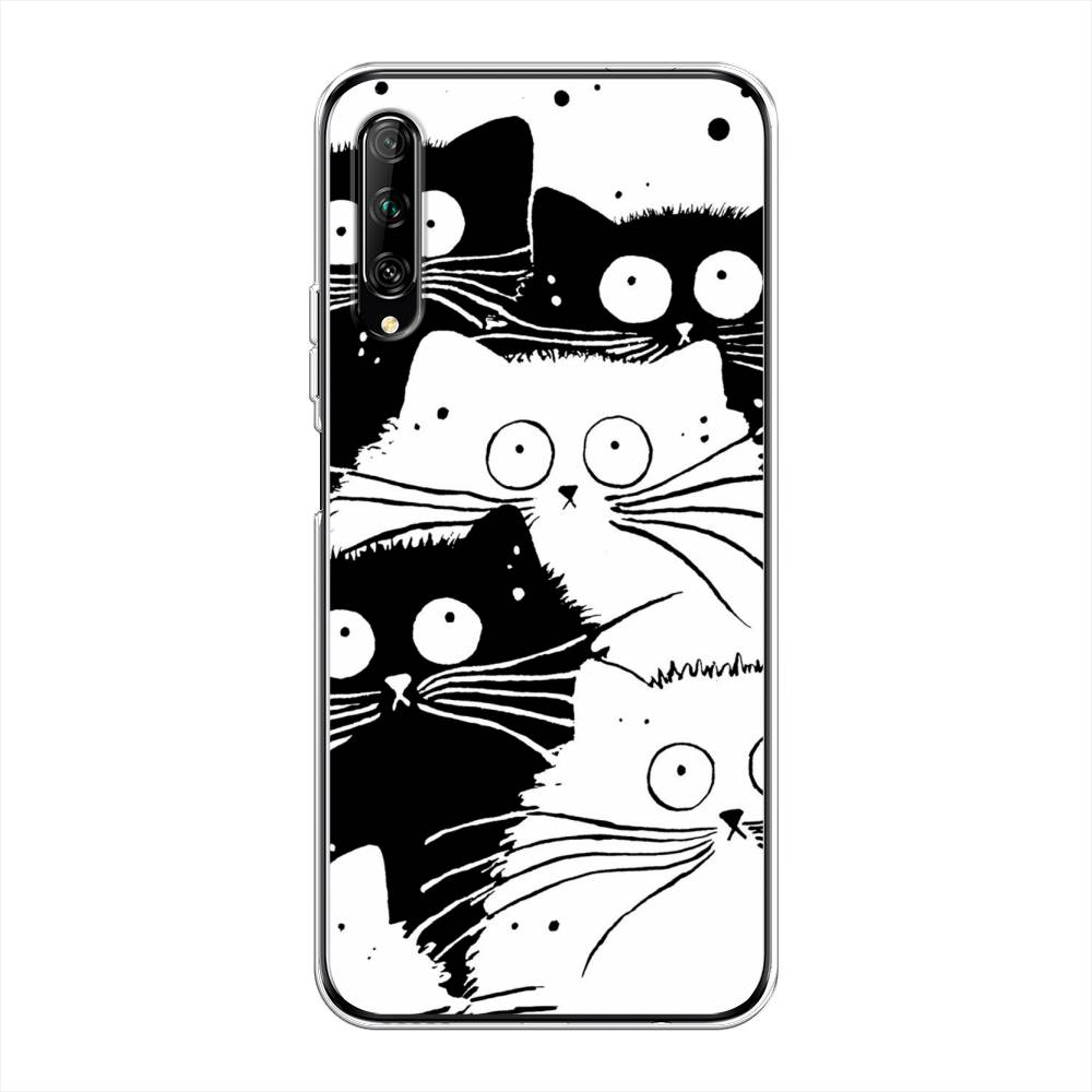 

Чехол Awog на Huawei Y9s "Коты черно-белые", Разноцветный, 611150-2