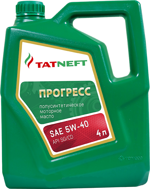 Моторное масло TATNEFT Прогресс SG/CD 5W40 4л