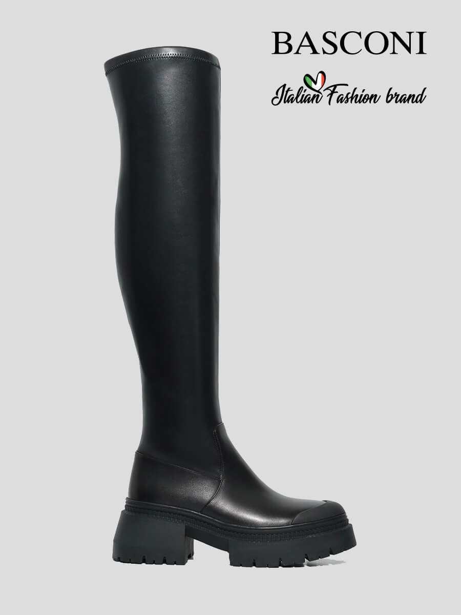 

Сапоги женские BASCONI 78187B-B черные 40 RU, Черный, 78187B-B
