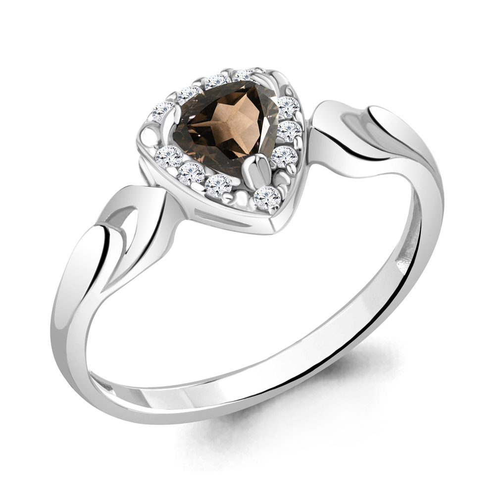 

Кольцо из серебра с кварцем р. 17 Aquamarine 6942501А_925_р, 6942501А_925_р