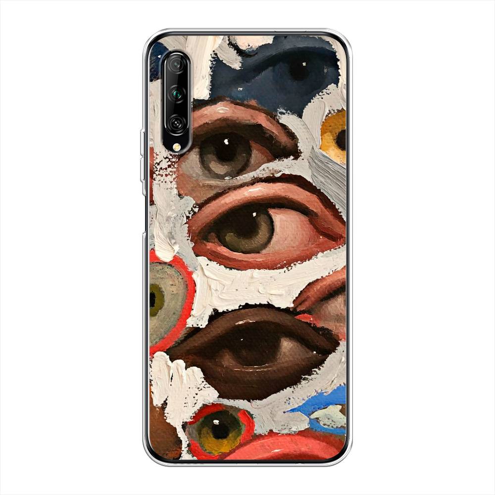 

Чехол Awog на Huawei Y9s "Глаза масляная живопись", Разноцветный, 611150-7