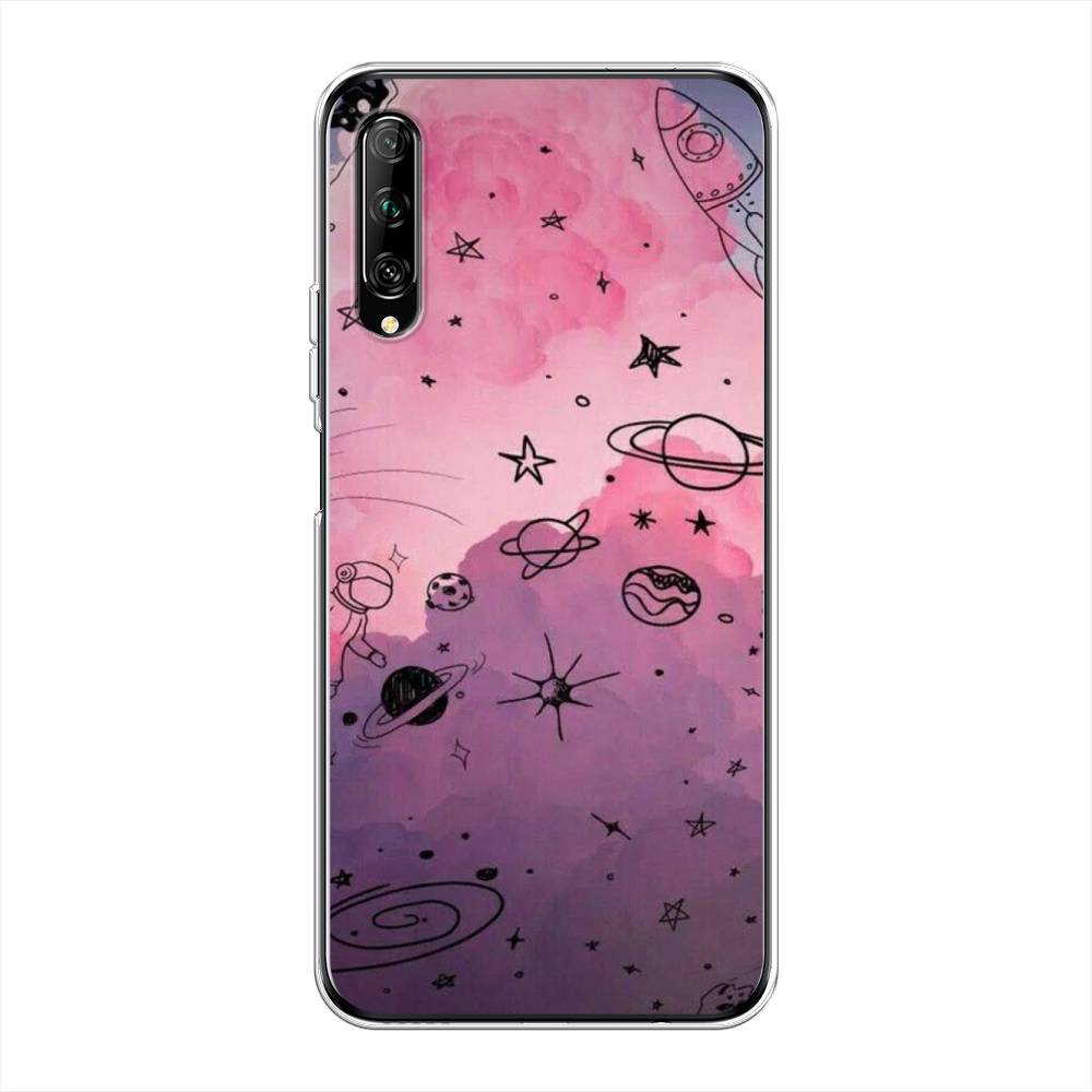 фото Чехол awog "радуга планет 3" для huawei y9s