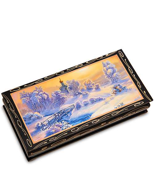 

Шкатулка-купюрница в технике декупаж (8х17х4) ШК-11/55-I 113-7010776, Черный