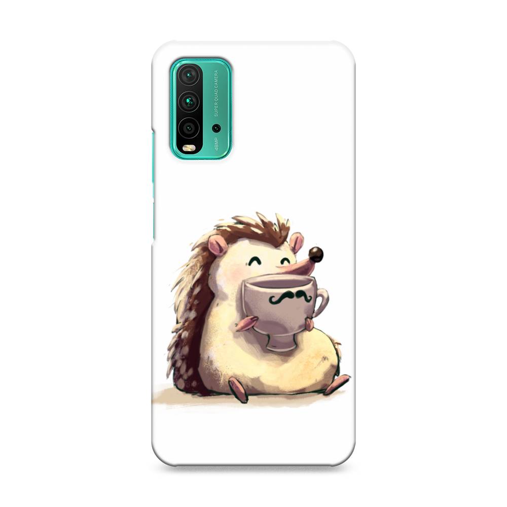 

Пластиковый чехол "Еж кофеман" на Xiaomi Redmi 9T, 39820-7