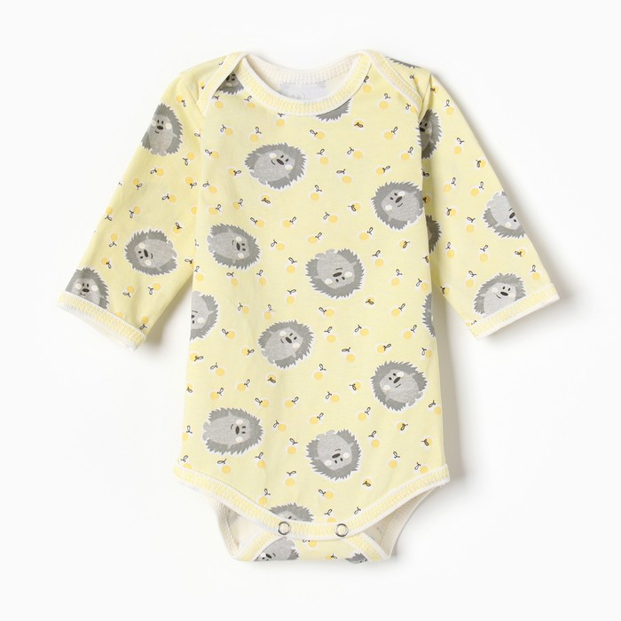 

Боди Bloom Baby ежики с дл. рукавом, р. 68 см, желтый