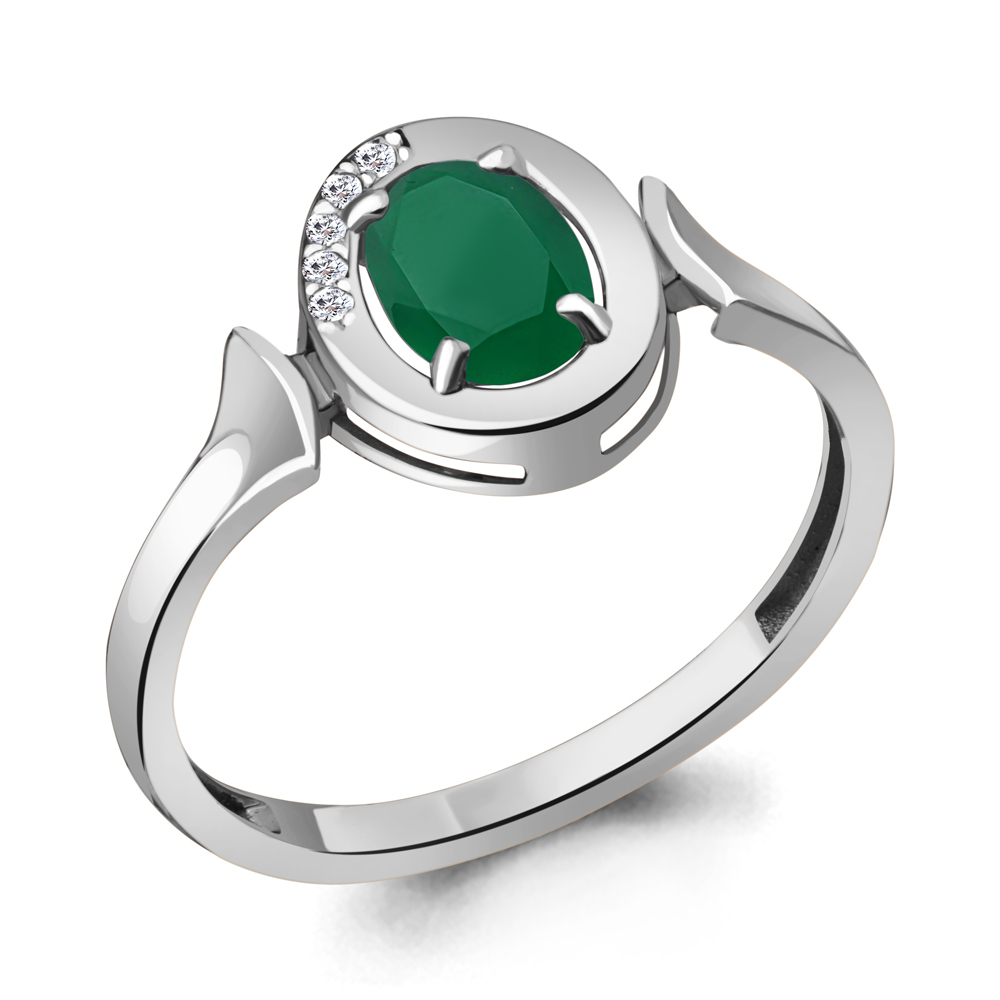 

Кольцо из серебра с агатом р. , Aquamarine 6942109А_925_р, 6942109А_925_р