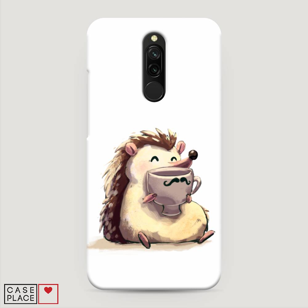 

Пластиковый чехол "Еж кофеман" на Xiaomi Redmi 8, 37120-7