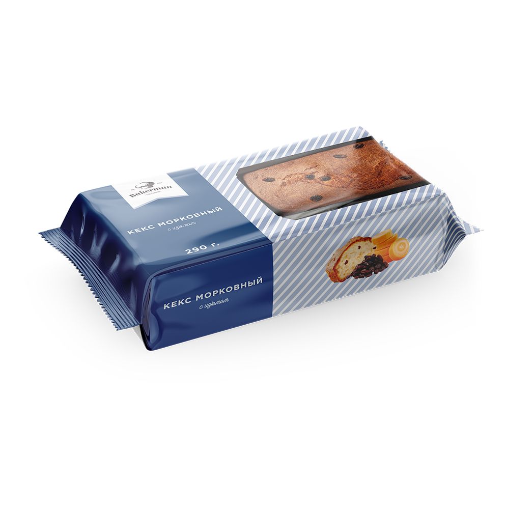 

Кейк Bakerman морковный с изюмом 290 гр