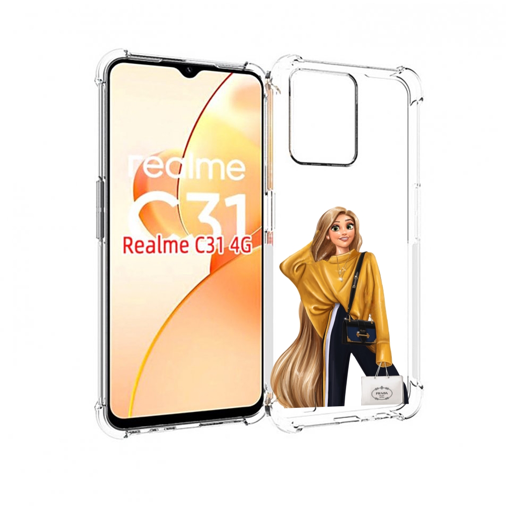 

Чехол MyPads модная-рапунсель женский для OPPO Realme C31, Прозрачный, Tocco