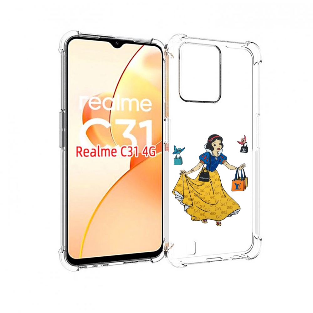 

Чехол MyPads модная-принцесса женский для OPPO Realme C31, Прозрачный, Tocco
