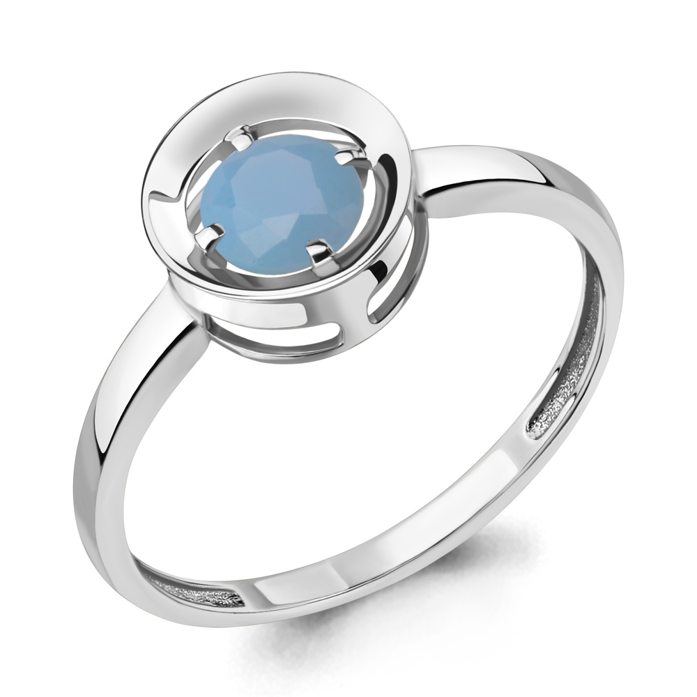 

Кольцо из серебра с халцедоном р. 18,5 Aquamarine 69420605_925_р, 69420605_925_р