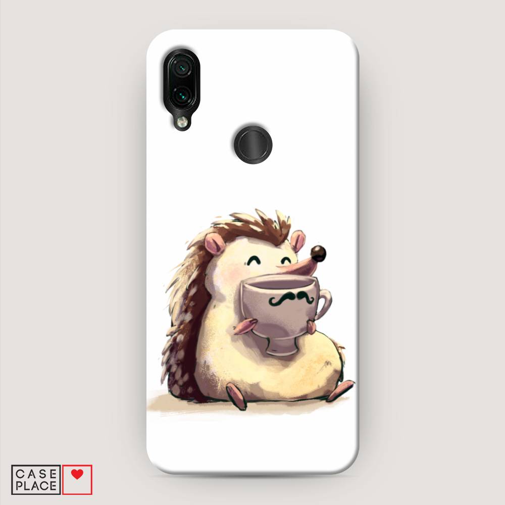 

Пластиковый чехол "Еж кофеман" на Xiaomi Redmi 7, 35020-7