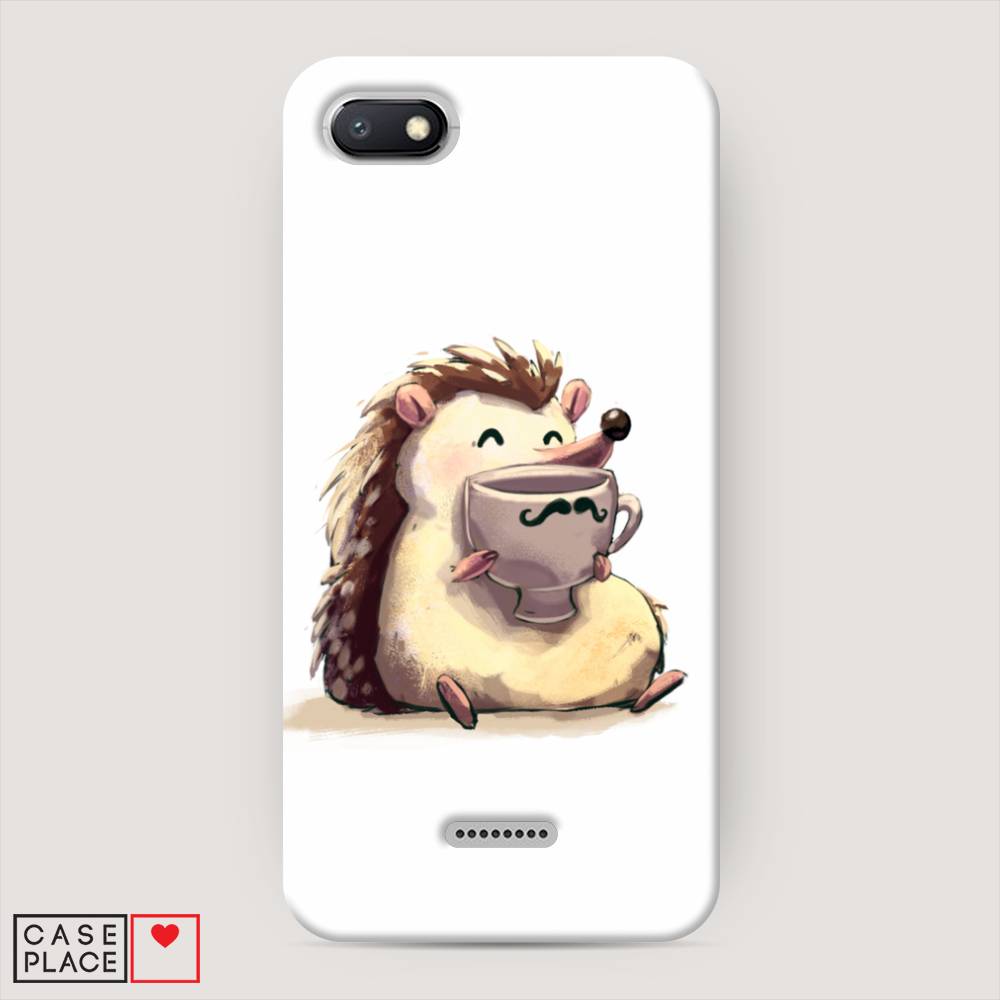 

Пластиковый чехол "Еж кофеман" на Xiaomi Redmi 6A, 34120-7
