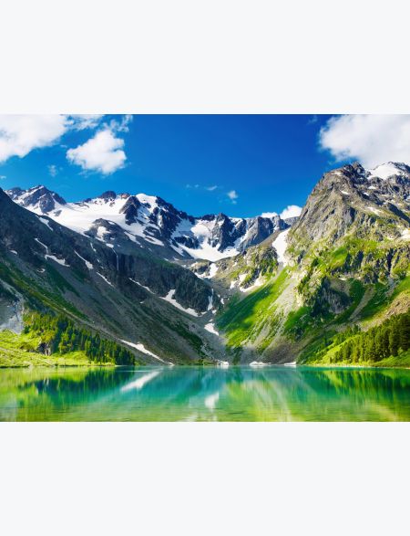 

Алмазная мозаика без подрамника Вид на Горы, 90x70 см, 50 цветов, 54254, РА-045