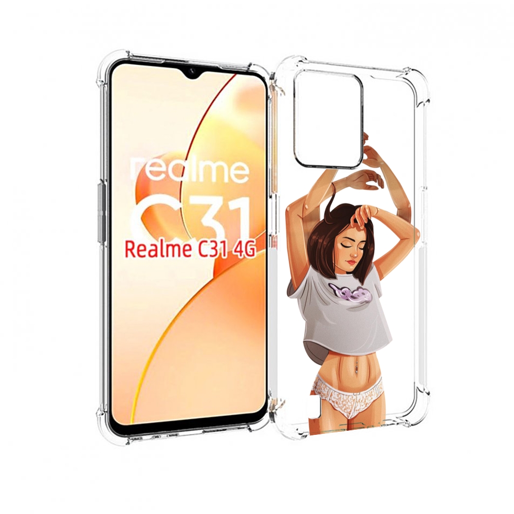 

Чехол MyPads много-рук женский для OPPO Realme C31, Прозрачный, Tocco