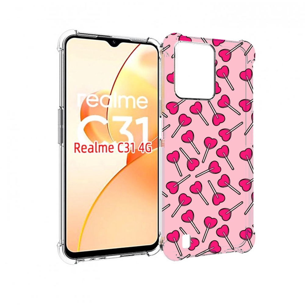 

Чехол MyPads много лединцов для OPPO Realme C31, Прозрачный, Tocco
