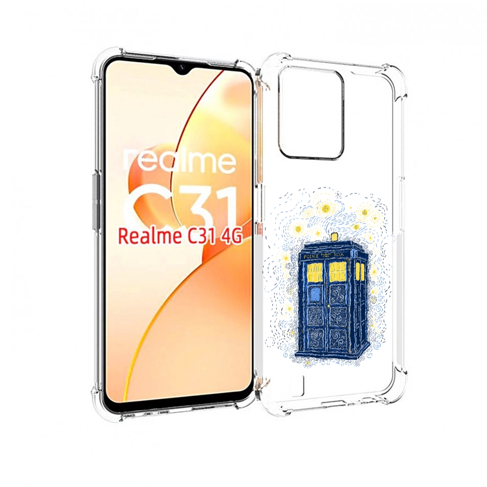 

Чехол MyPads будка рисунок для OPPO Realme C31, Прозрачный, Tocco