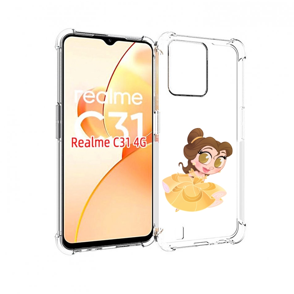 

Чехол MyPads мини-принцесса женский для OPPO Realme C31, Прозрачный, Tocco