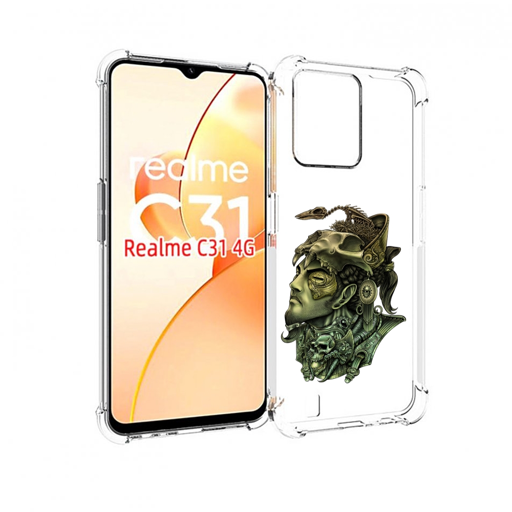 

Чехол MyPads бронзовый воин для OPPO Realme C31, Прозрачный, Tocco