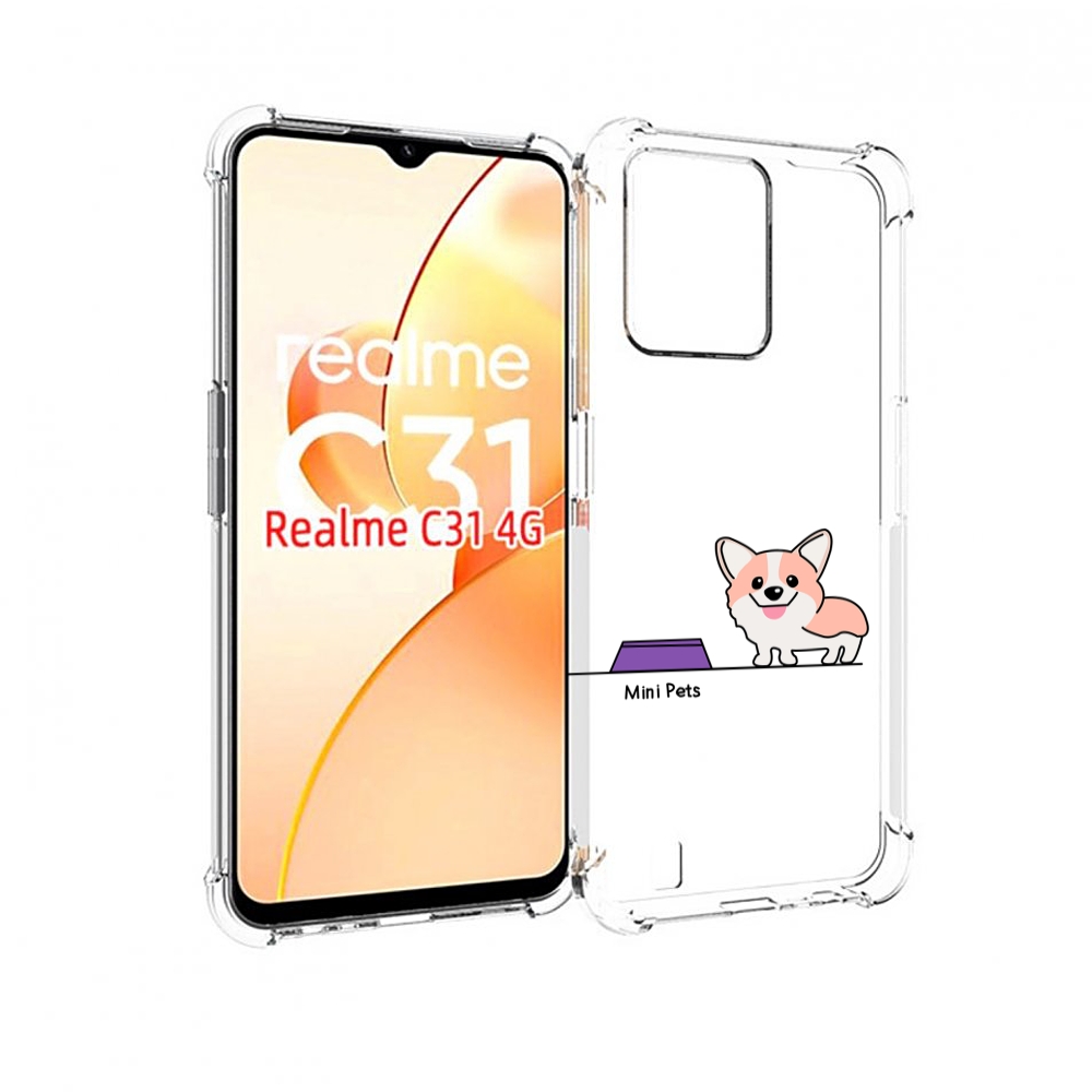 

Чехол MyPads мини-питомец детский для OPPO Realme C31, Прозрачный, Tocco