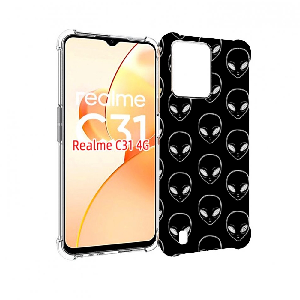 

Чехол MyPads мини-инопланетяне для OPPO Realme C31, Прозрачный, Tocco