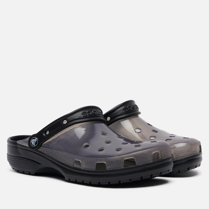 фото Сандалии женские crocs classic translucent clog черные 38-39 eu