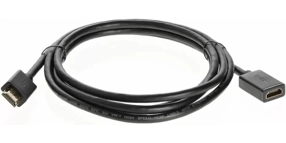 

Кабель-удлинитель аудио-видео PREMIER Telecom, HDMI m - HDMI f , ver 2.0, 2м, GOLD,, Кабель-удлинитель аудио-видео PREMIER Telecom, HDMI (m) - HDMI (f) , ver 2.0, 2м, GOLD, черный [tcg235mf-2m]