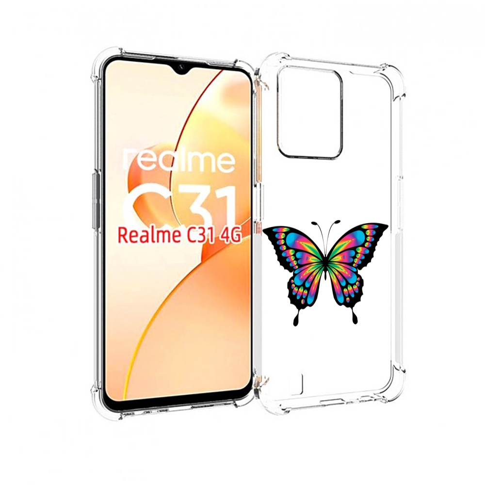 

Чехол MyPads мини-бабочка для OPPO Realme C31, Прозрачный, Tocco