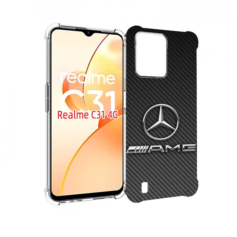 

Чехол MyPads мерседес амг мужской для OPPO Realme C31, Прозрачный, Tocco