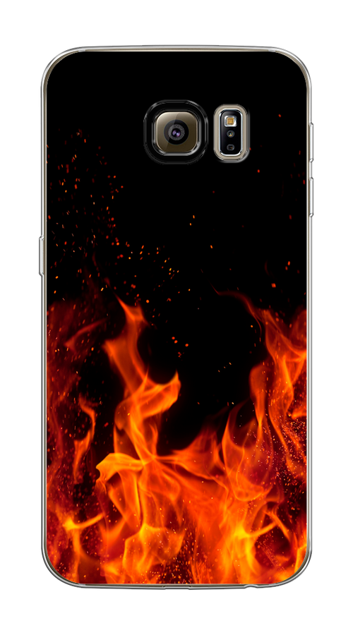 

Чехол Awog на Samsung Galaxy S6 edge "Все в огне", Оранжевый;черный, 24450-4