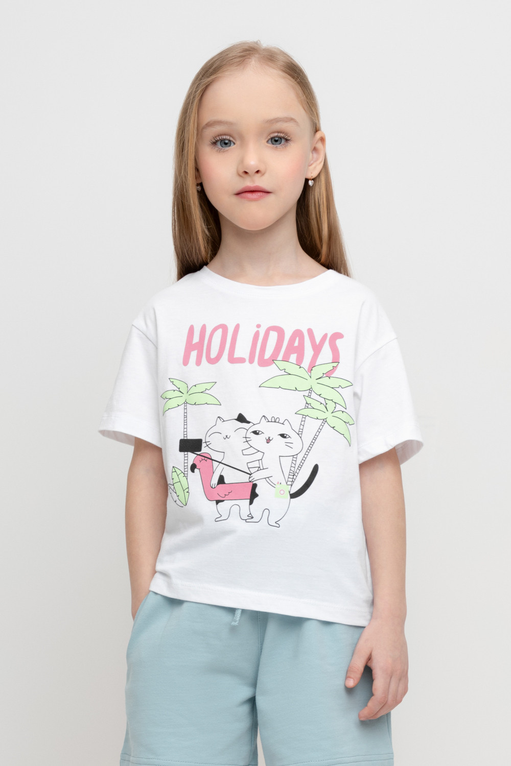 

Футболка детская CROCKID К 302354, белый, 110, К 302354
