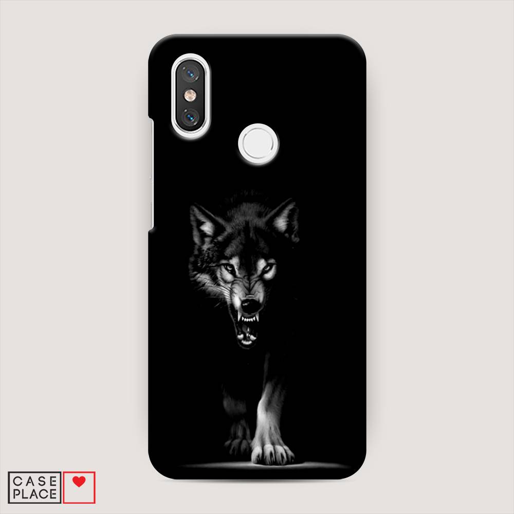 

Пластиковый чехол "Волк выходит из ночи" на Xiaomi Mi 8, 33520-1