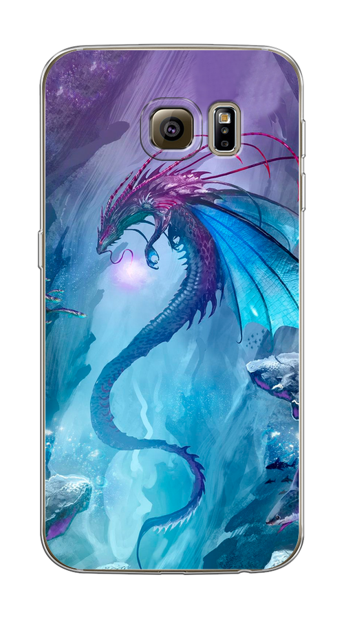 

Чехол Awog на Samsung Galaxy S6 edge "Водный дракон", Голубой;фиолетовый;синий, 24450-2
