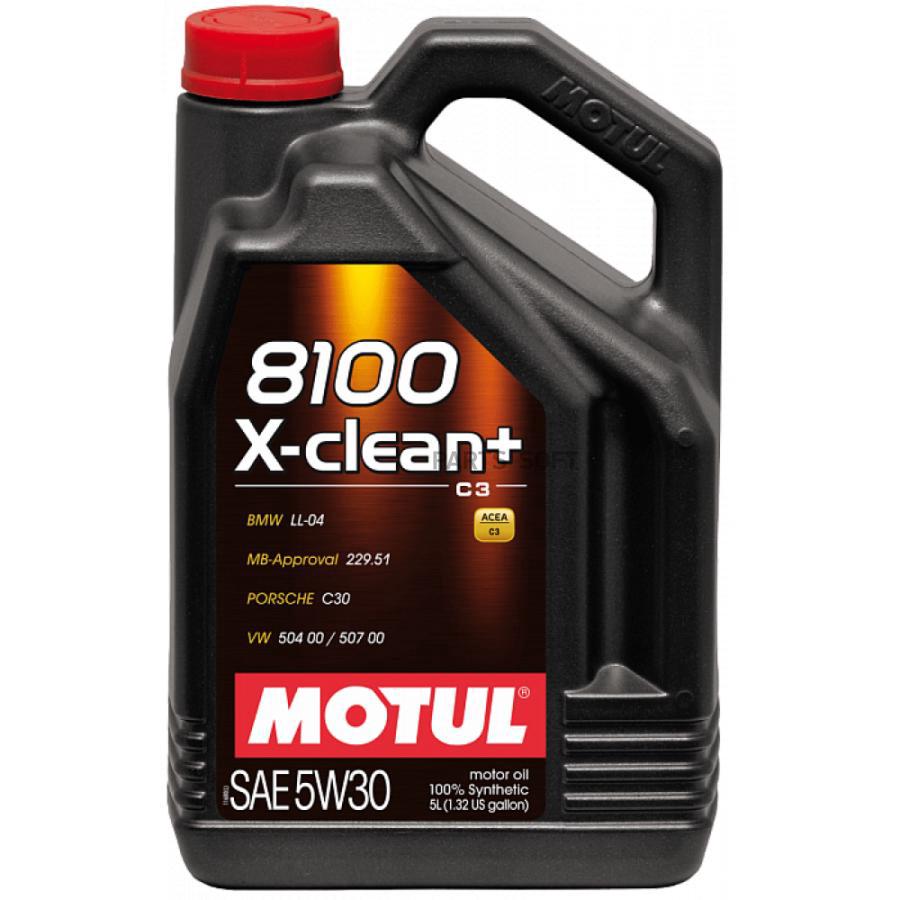 Моторное масло Motul синтетическое 8100 X-CLEAN+ 5W30 5л