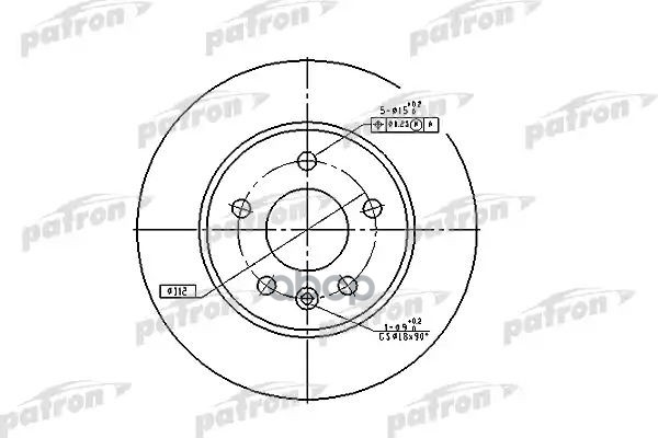 

Тормозной диск PATRON PBD2797