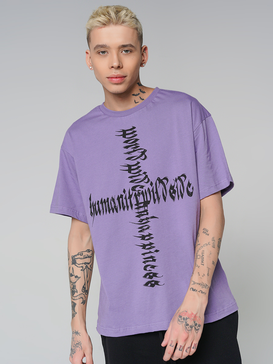 

Футболка мужская ТВОЕ 86791 фиолетовая L, 86791