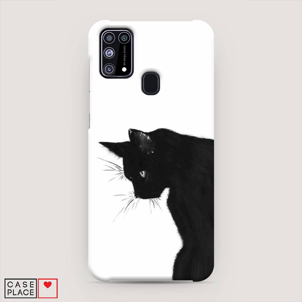 фото Пластиковый чехол "black cat" на samsung galaxy m31 awog