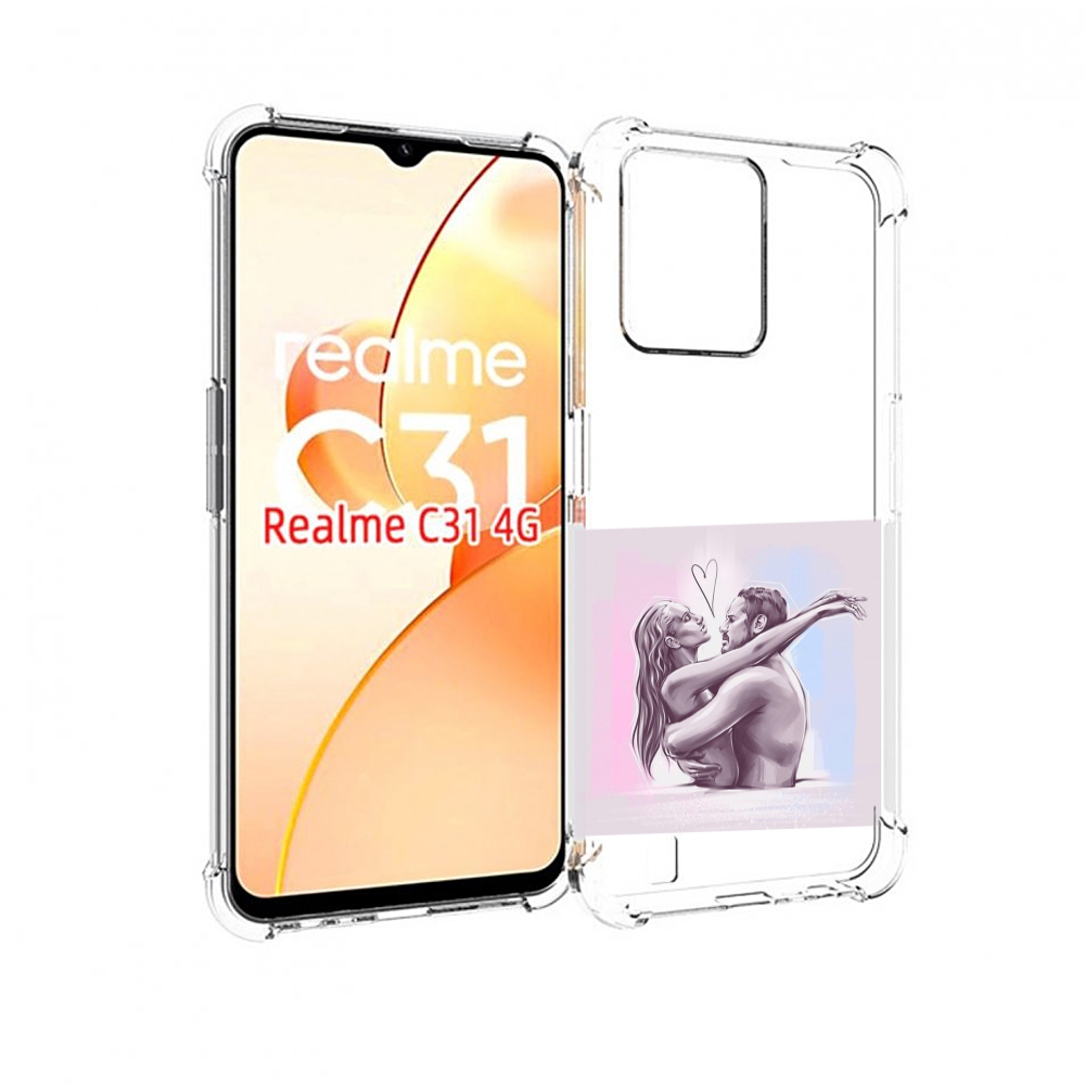 

Чехол MyPads любовные-тела для OPPO Realme C31, Прозрачный, Tocco