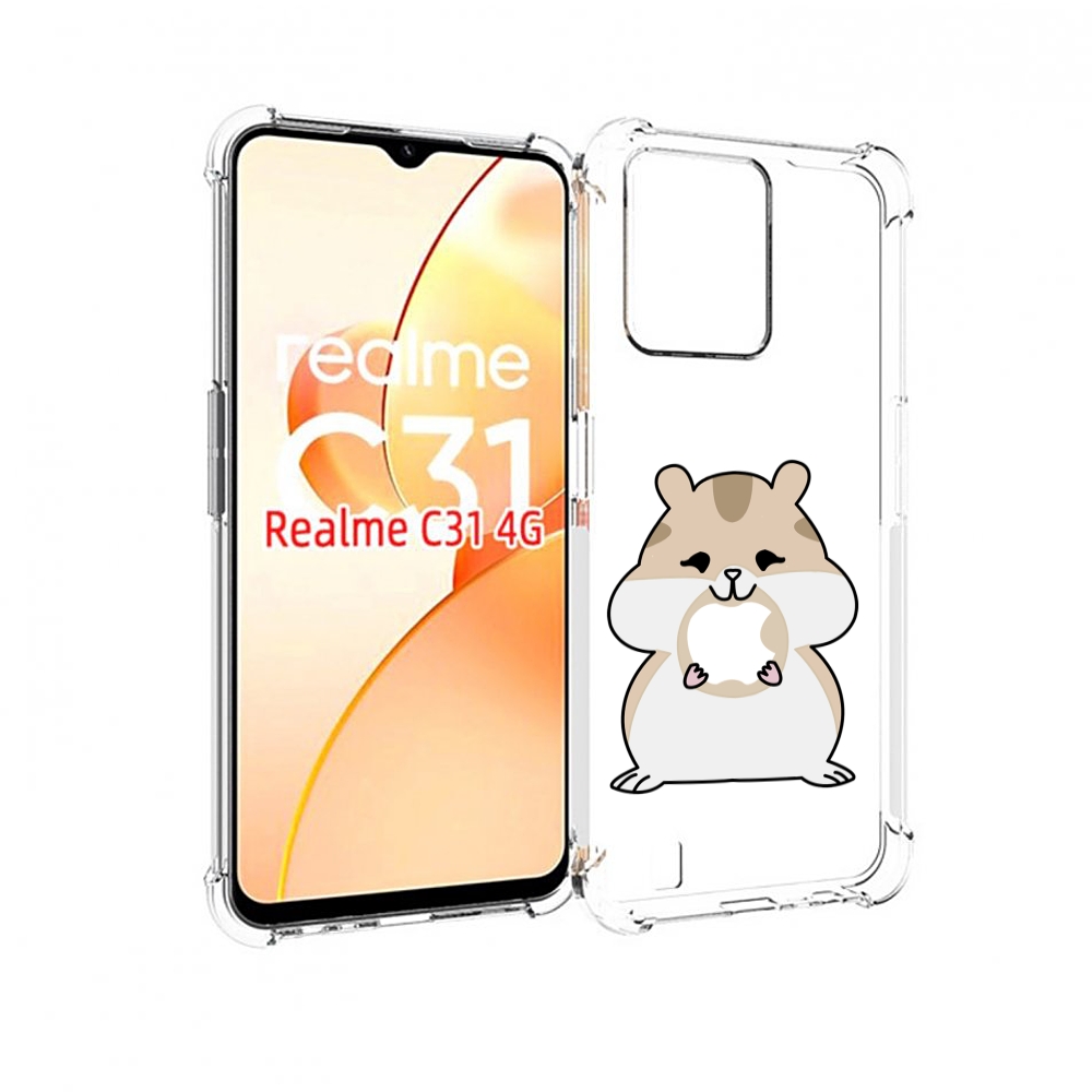 

Чехол MyPads любитель-яблок детский для OPPO Realme C31, Прозрачный, Tocco