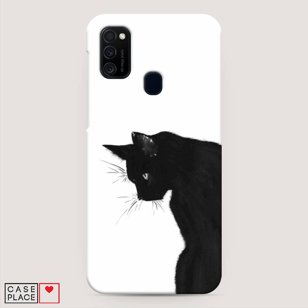 фото Пластиковый чехол "black cat" на samsung galaxy m21 awog