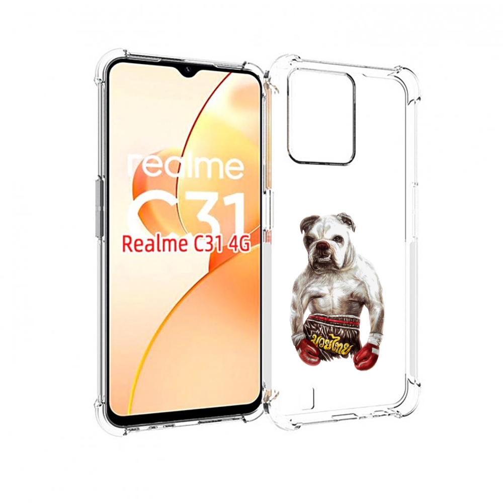 

Чехол MyPads боксер для OPPO Realme C31, Прозрачный, Tocco